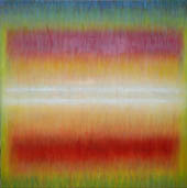 Katarina Hallback Monnier - Greens intervining with greens and reds huile sur toile 120 x 120 cm Katarina Hallback Monnier - Greens intervining with greens and reds huile sur toile 120 x 120 cm