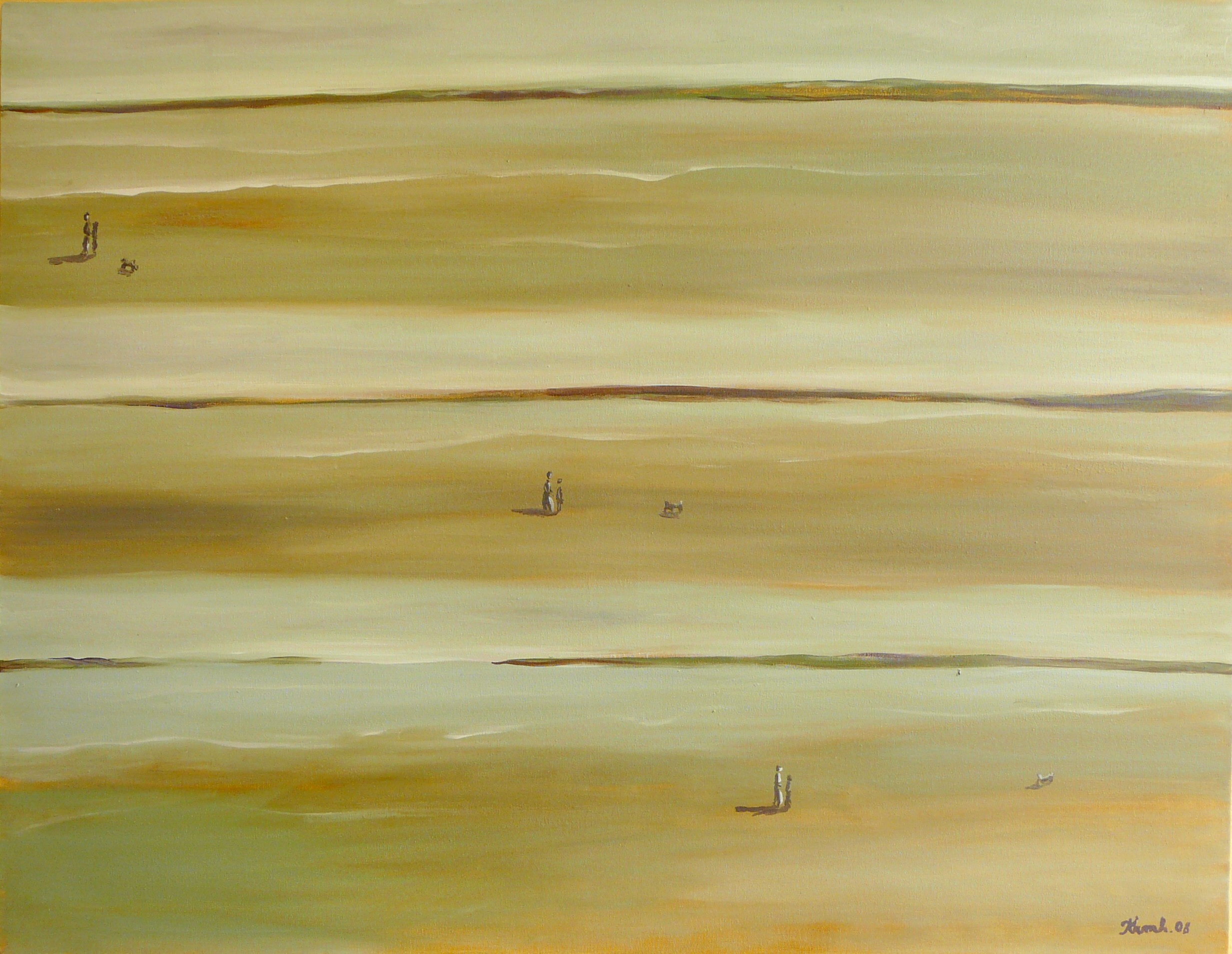 Anne ROBIN MASSE H. - Marée basse, 80x100, 2008, huile dur toile Anne ROBIN MASSE H. - Marée basse, 80x100, 2008, huile dur toile