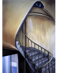 Judit JOZSA - Escalier, 50x65, 2006, pastel Judit JOZSA - Escalier, 50x65, 2006, pastel
