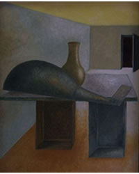 Judit JOZSA - Narure morte avec luth, 61x50, 2007, huille sur bois Judit JOZSA - Narure morte avec luth, 61x50, 2007, huille sur bois