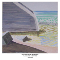 Marie-Cécile Defline - Blockhauus et mer descendante 950X1000 Juin 95 Huile sur toile Marie-Cécile Defline - Blockhauus et mer descendante 950X1000 Juin 95 Huile sur toile