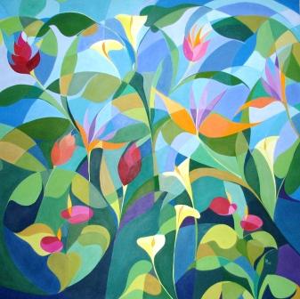 Lara Meissirel - Avant le 5ème jour - 2007 - 150 x 150 cm - Huile sur toile Lara Meissirel - Avant le 5ème jour - 2007 - 150 x 150 cm - Huile sur toile