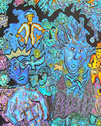 max blumberg - Claudius le roi déchu, 80x80cms,2007, acrylique sur toile max blumberg - Claudius le roi déchu, 80x80cms,2007, acrylique sur toile