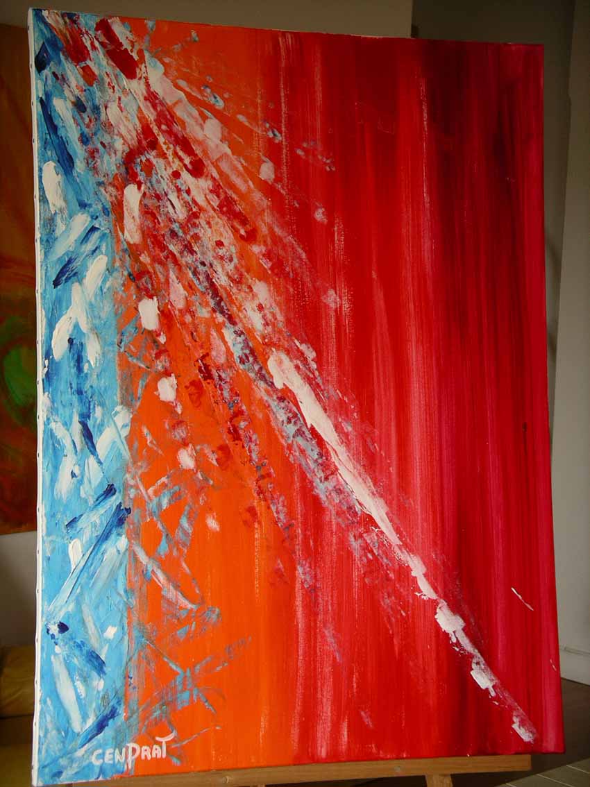 . CENPRAT - Soleil Levant, 40 P, juin 2004, acrylique sur toile . CENPRAT - Soleil Levant, 40 P, juin 2004, acrylique sur toile
