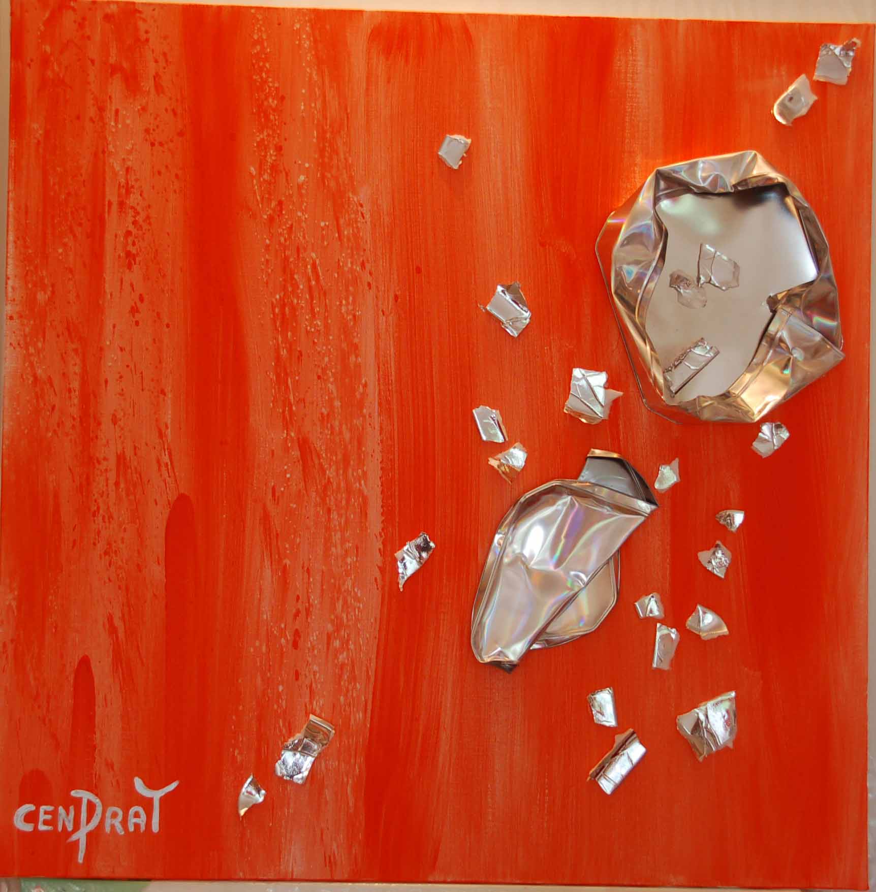 . CENPRAT - Couleur en boite, 90 x 90, janvier 2007, acrylique sur toile . CENPRAT - Couleur en boite, 90 x 90, janvier 2007, acrylique sur toile