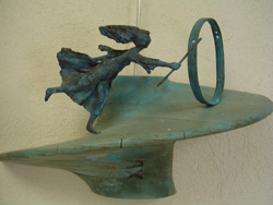 Monika MESCHKE - Jeu dO, 30 x 40 cm. 2004 bronce (pu) et bois Monika MESCHKE - Jeu dO, 30 x 40 cm. 2004 bronce (pu) et bois