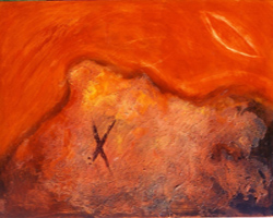 Mariam MOULIETS - Piel de Toro Espa?a ,116x89, Huile sur toile Mariam MOULIETS - Piel de Toro Espa?a ,116x89, Huile sur toile