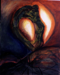 Mariam MOULIETS - El Amor, 116x89, huile sur toile Mariam MOULIETS - El Amor, 116x89, huile sur toile