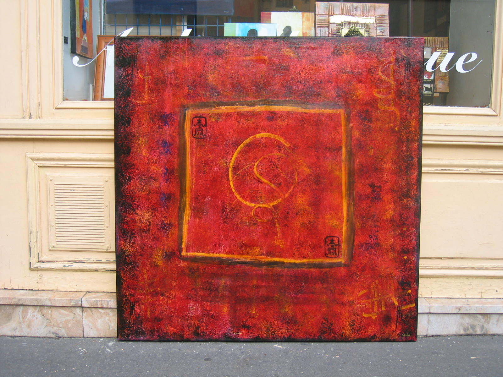 frederick CANDON - Symboles acrylique 100x100 frederick CANDON - Symboles acrylique 100x100