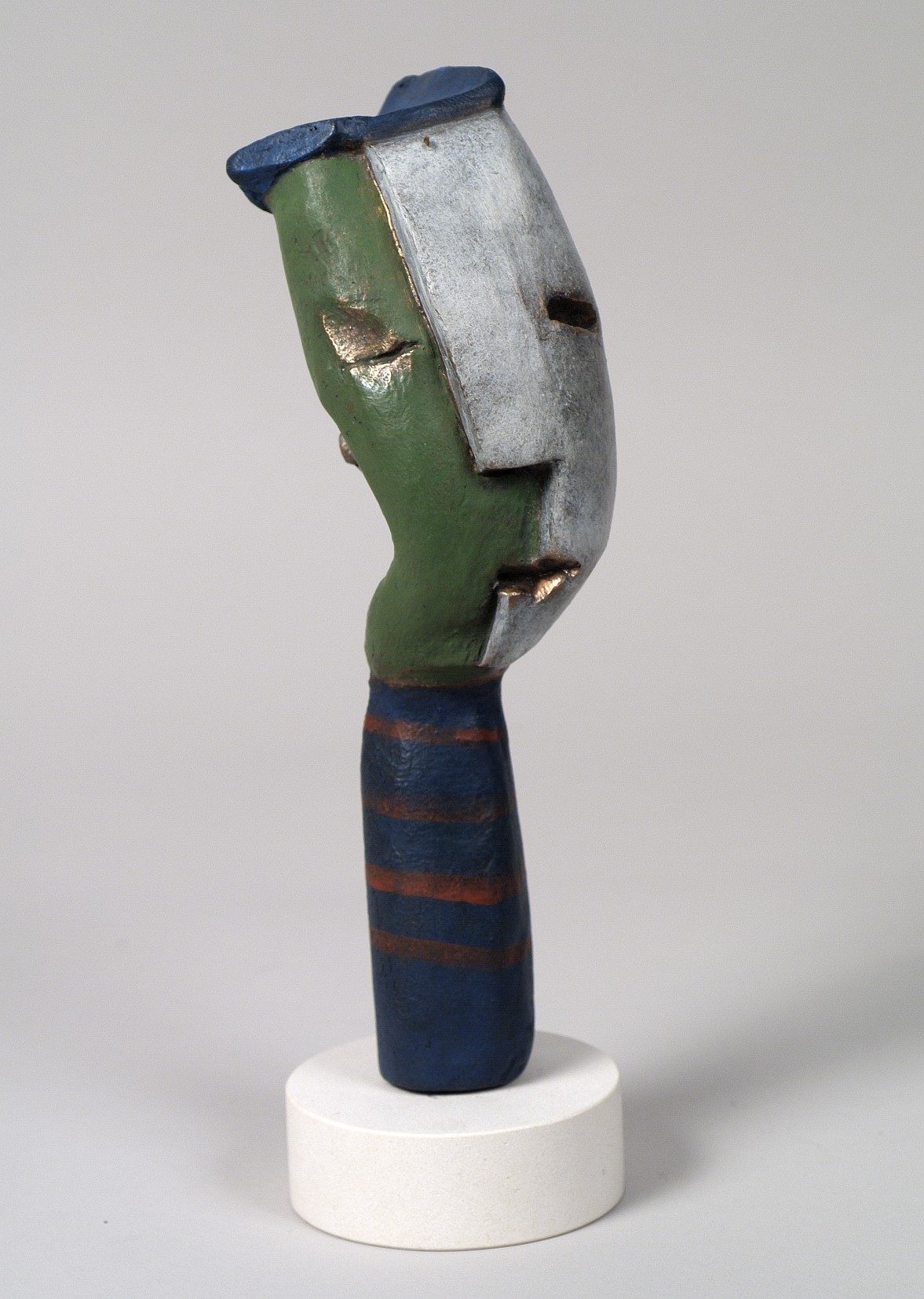 Francoise CARRASCO - double face h25cm 2000 bronze Francoise CARRASCO - double face h25cm 2000 bronze