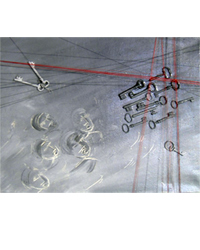Lucrèce Lange - Les clés des songes 65x50 2005 huile sur toile + collages Lucrèce Lange - Les clés des songes 65x50 2005 huile sur toile + collages