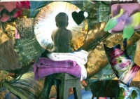 Catherine GINDRE - Futur, Collage papier, format A4 2005 Catherine GINDRE - Futur, Collage papier, format A4 2005