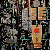 Jean Pierre NERI - acryl toile 120x120 Jean Pierre NERI - acryl toile 120x120