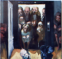 Jarg HERMLE - ascenseur N°1, 60x60, 2004, huile Jarg HERMLE - ascenseur N°1, 60x60, 2004, huile
