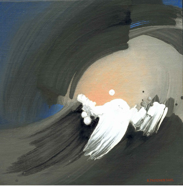 agata preyzner - vague, 20X20cm, 2003, huile sur carton toil agata preyzner - vague, 20X20cm, 2003, huile sur carton toil