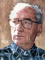NATACHA DE BRADKE - Mr D.(commande) 25X35cm, 2001, huile sur toile. NATACHA DE BRADKE - Mr D.(commande) 25X35cm, 2001, huile sur toile.