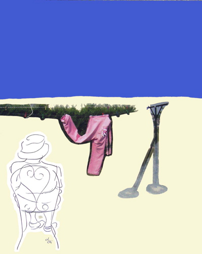----- Jaja - Nostalgie - 2005 -81cmX65cm - acrylique/bois + art digital ----- Jaja - Nostalgie - 2005 -81cmX65cm - acrylique/bois + art digital