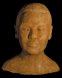 Denis ESNAULT - MING, 40 CM, 01/2005, Argile brute Denis ESNAULT - MING, 40 CM, 01/2005, Argile brute