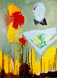 david CHEVALEYRIAS - Ouvrier, 116*89cm, acrylique sur toile david CHEVALEYRIAS - Ouvrier, 116*89cm, acrylique sur toile
