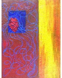 SYLVIA BURGOA - Mar adentro / 1.62 m x 1.15 m / Série Femmes de Couleur 2006 / Acrylique sur Lin SYLVIA BURGOA - Mar adentro / 1.62 m x 1.15 m / Série Femmes de Couleur 2006 / Acrylique sur Lin
