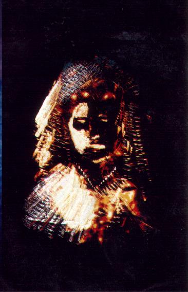 NOUREDDINE EL YAHYAOUI - regard 15x21 grapainting NOUREDDINE EL YAHYAOUI - regard 15x21 grapainting