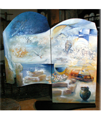 Chantal DISLAIRE-ALEXANDRE - ouverture pour un opéra diptyque 175 x (85 recto verso) 2005 Chantal DISLAIRE-ALEXANDRE - ouverture pour un opéra diptyque 175 x (85 recto verso) 2005