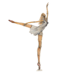 LYDIE VANDENBUSSCHE - Le Grand Cygne, 58x78, 2005, crayon, craie, aquarelle LYDIE VANDENBUSSCHE - Le Grand Cygne, 58x78, 2005, crayon, craie, aquarelle