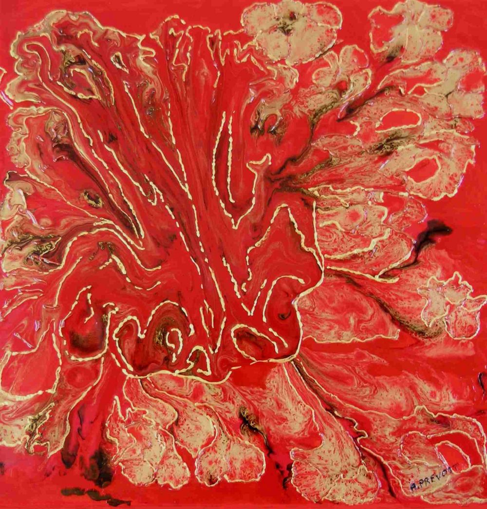 ALINE PREVOST - femme aux papillons, 50x40huile sur toile ALINE PREVOST - femme aux papillons, 50x40huile sur toile