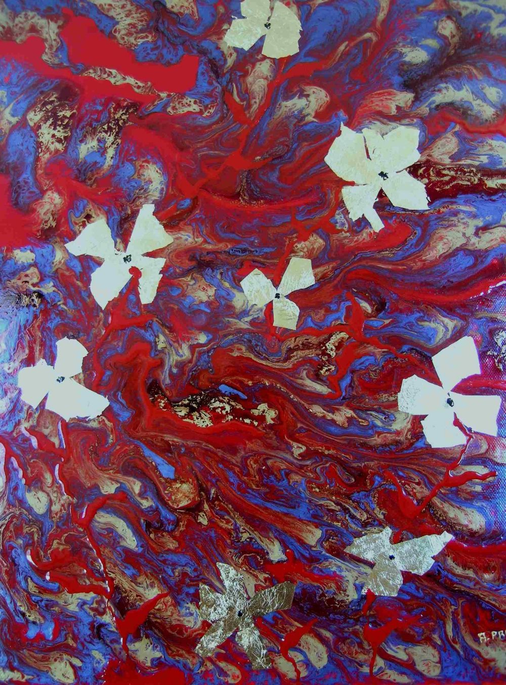 ALINE PREVOST - Pavane, 60x60, huile sur toile ALINE PREVOST - Pavane, 60x60, huile sur toile