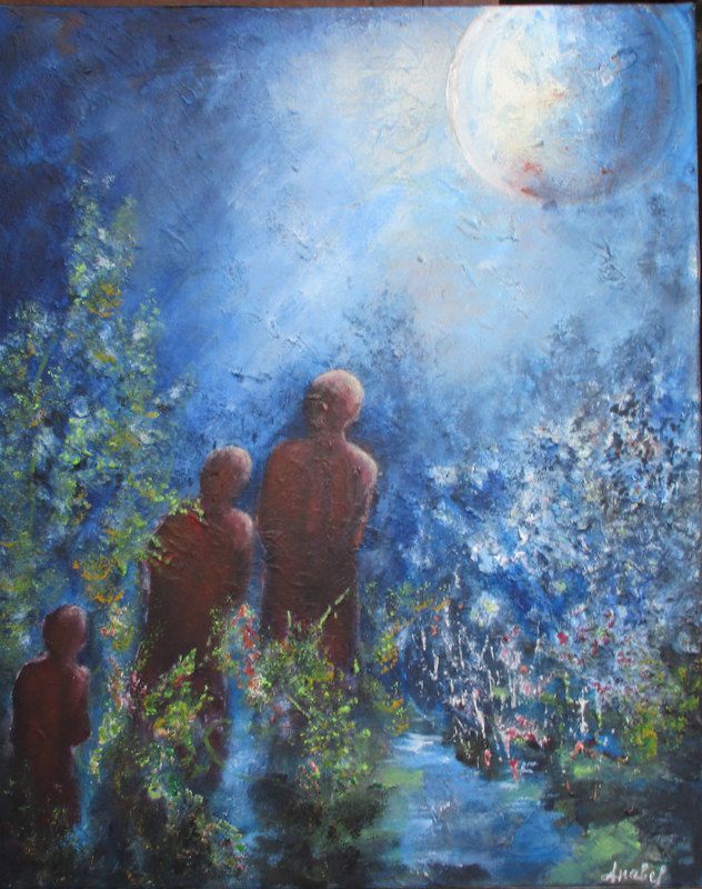 ANNE BOITEL - Sans titre 50x70 technique mixte sur toile ANNE BOITEL - Sans titre 50x70 technique mixte sur toile