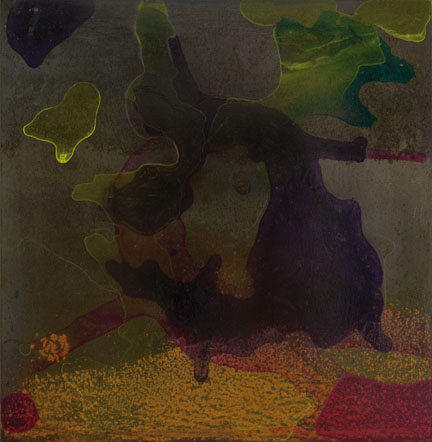 ARIEL D'OSHBELLA - Ariel D'OSHBELLA - Série UNSOLVED REMAINED - UNTITLED 06 - Acrylique sur Métal Noir - 40x40cm - 2008 - © tous droits réservés. ARIEL D'OSHBELLA - Ariel D'OSHBELLA - Série UNSOLVED REMAINED - UNTITLED 06 - Acrylique sur Métal Noir - 40x40cm - 2008 - © tous droits réservés.