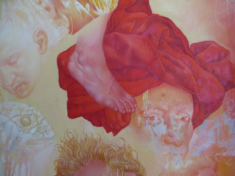 Adalberto Miguez - Univers Fragile(détail)- 100m x 80cm - 2010 - huile sur toile Adalberto Miguez - Univers Fragile(détail)- 100m x 80cm - 2010 - huile sur toile