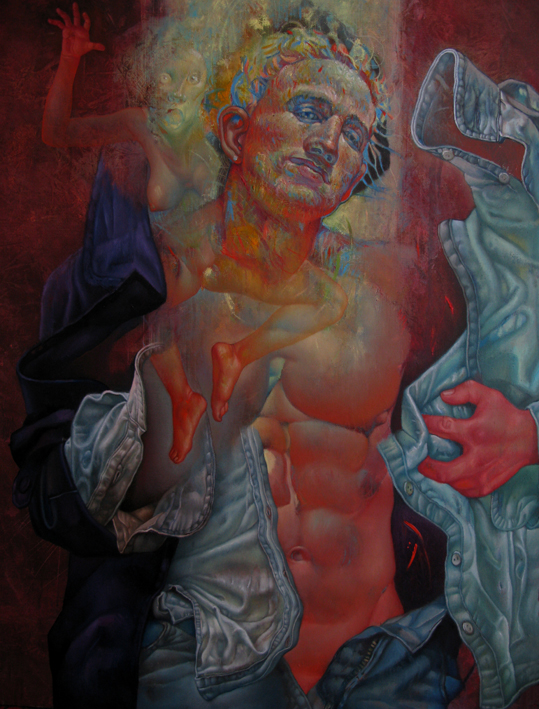 Adalberto Miguez - Métastase I - 100m x 80cm - 2010 - huile sur toile Adalberto Miguez - Métastase I - 100m x 80cm - 2010 - huile sur toile