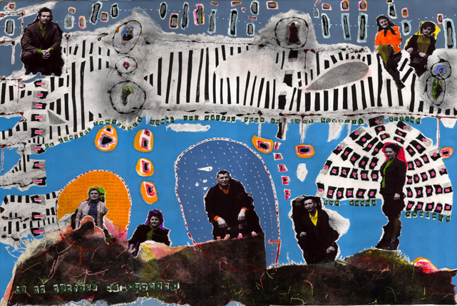 Aleksandra Sasha Lopatic - De la réalité mensongère, 60 x 80cm, 2010, technique mixte et collage sur papier Aleksandra Sasha Lopatic - De la réalité mensongère, 60 x 80cm, 2010, technique mixte et collage sur papier
