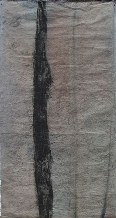 Alix de Massy - Ecarts 3 - huile et pastel sur papier japon - 30 x 69 cm Alix de Massy - Ecarts 3 - huile et pastel sur papier japon - 30 x 69 cm