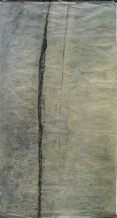 Alix de Massy - Ecarts 4 - huile et pastel sur papier japon - 30 x 69 cm Alix de Massy - Ecarts 4 - huile et pastel sur papier japon - 30 x 69 cm