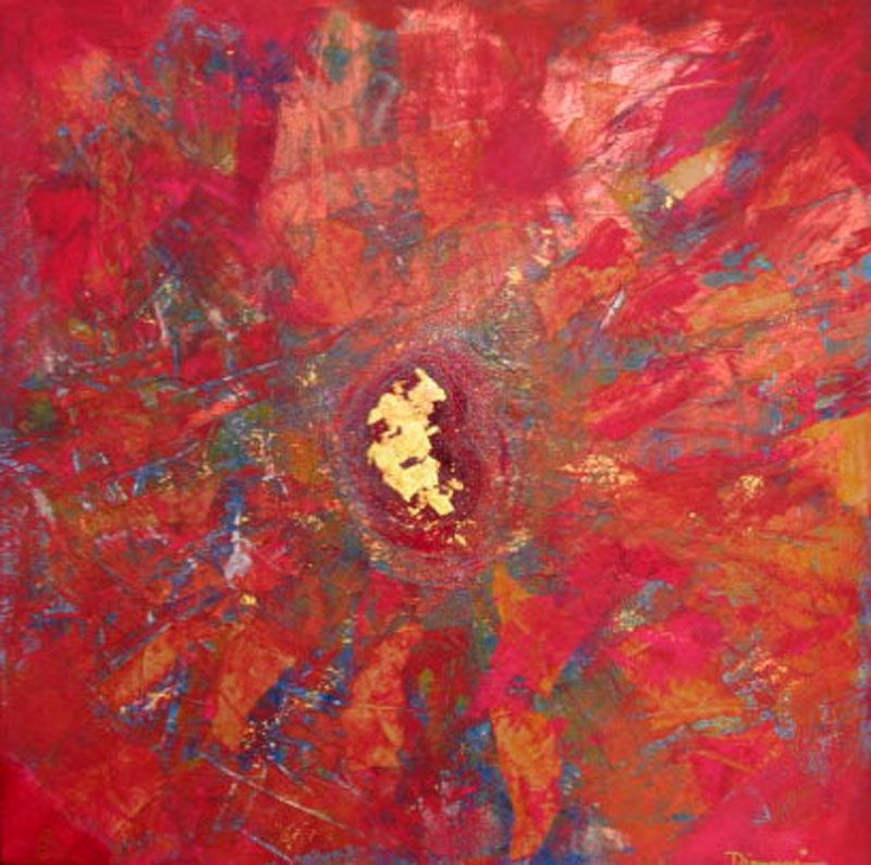 Amandine - DIAMANNE POLETTE - Energie, 40x40cm, 2011, technique mixte Amandine - DIAMANNE POLETTE - Energie, 40x40cm, 2011, technique mixte