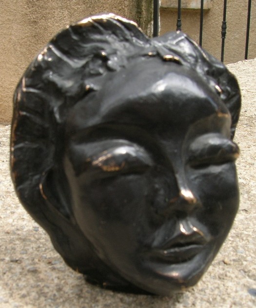 A. Th. MAHE ROS - Tête, bronze A. Th. MAHE ROS - Tête, bronze