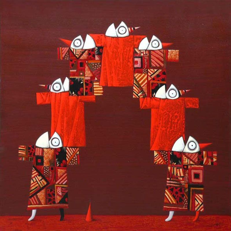Andreï KHALIPINE - La parabole du pouvoir, acrylique 2011 Andreï KHALIPINE - La parabole du pouvoir, acrylique 2011
