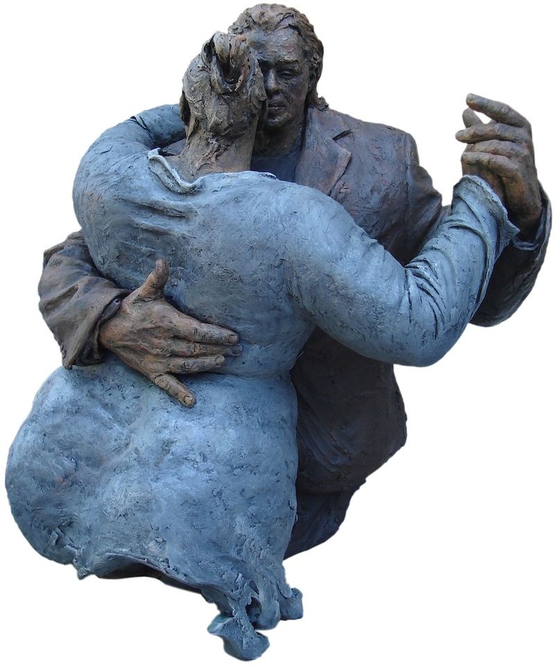 Anne MOURAT - Come Dos Extraños, 70 x 55 x 60 cm, 2010 Résine patinée, tirage limité Anne MOURAT - Come Dos Extraños, 70 x 55 x 60 cm, 2010 Résine patinée, tirage limité