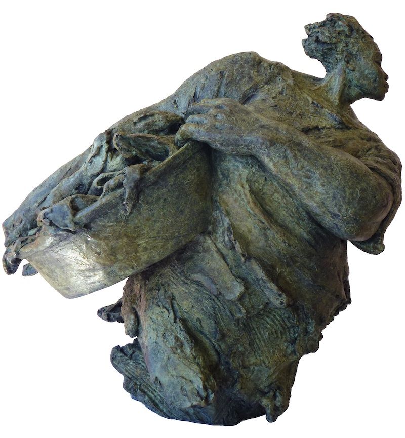 Anne MOURAT - La Tassaba 40 cm x 36 cm x 25 cm , 2011, Bronze, tirage limité Anne MOURAT - La Tassaba 40 cm x 36 cm x 25 cm , 2011, Bronze, tirage limité