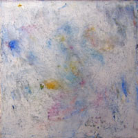 Anne-Sophie PIETRI - Nuage Céleste, 50x50, 2007, enduits de chaux ferrés, pigments naturels Anne-Sophie PIETRI - Nuage Céleste, 50x50, 2007, enduits de chaux ferrés, pigments naturels