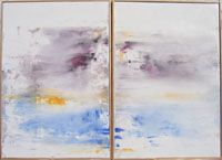 Anne-Sophie PIETRI - Eclaircie, 2x24x35, 2009, enduits de chaux ferrés, pigments naturels Anne-Sophie PIETRI - Eclaircie, 2x24x35, 2009, enduits de chaux ferrés, pigments naturels