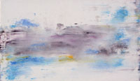 Anne-Sophie PIETRI - Apesanteur 1, 41x24, 2009, enduits de chaux ferrés, pigments naturels Anne-Sophie PIETRI - Apesanteur 1, 41x24, 2009, enduits de chaux ferrés, pigments naturels