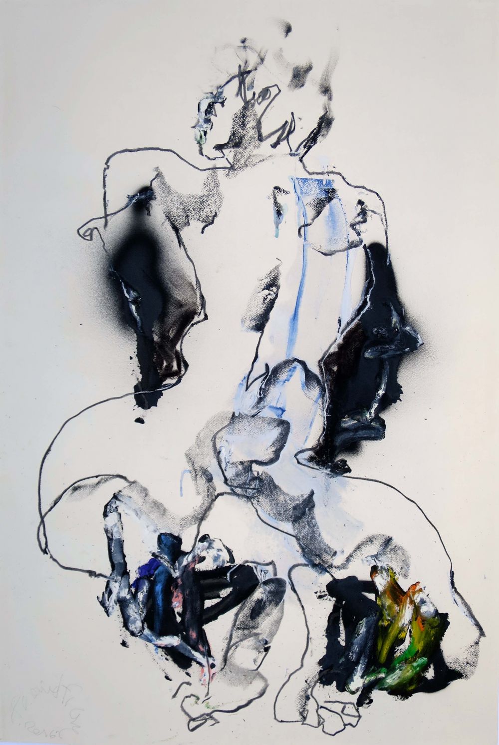 Arnaud FRANC - LE SOUFFLE DE LA TERRE - Papier, huile, crayon, pastel gras 65 x 50 cm Arnaud FRANC - LE SOUFFLE DE LA TERRE - Papier, huile, crayon, pastel gras 65 x 50 cm
