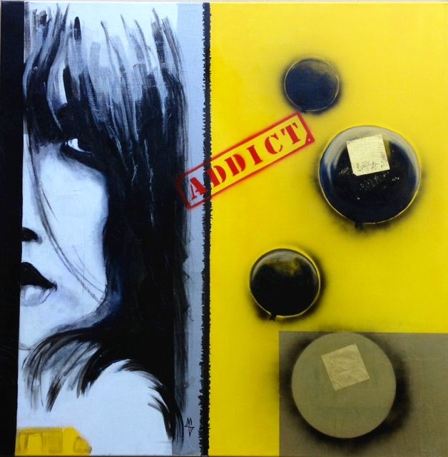 BRIGITTE LAPORTE - Le violoniste 60 X 60 huile sur toile - 2012 BRIGITTE LAPORTE - Le violoniste 60 X 60 huile sur toile - 2012