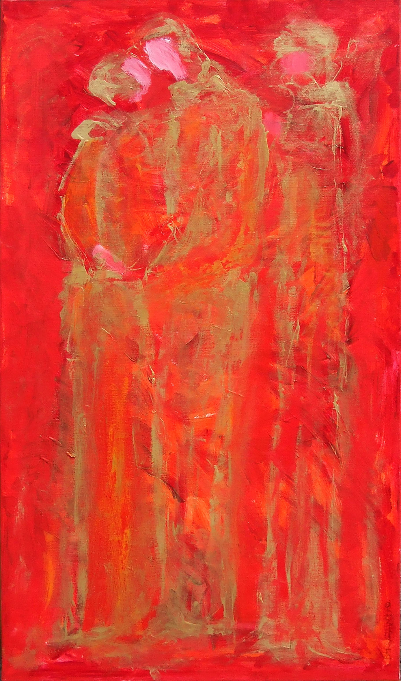 Barbara Cierpinska Wydro - BAISER, 70x100, 2005, acrylique Barbara Cierpinska Wydro - BAISER, 70x100, 2005, acrylique