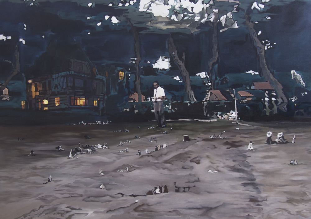 Barbara NAVI - Les liens, huile sur toile, 130 x 89 cm, 2008 Barbara NAVI - Les liens, huile sur toile, 130 x 89 cm, 2008