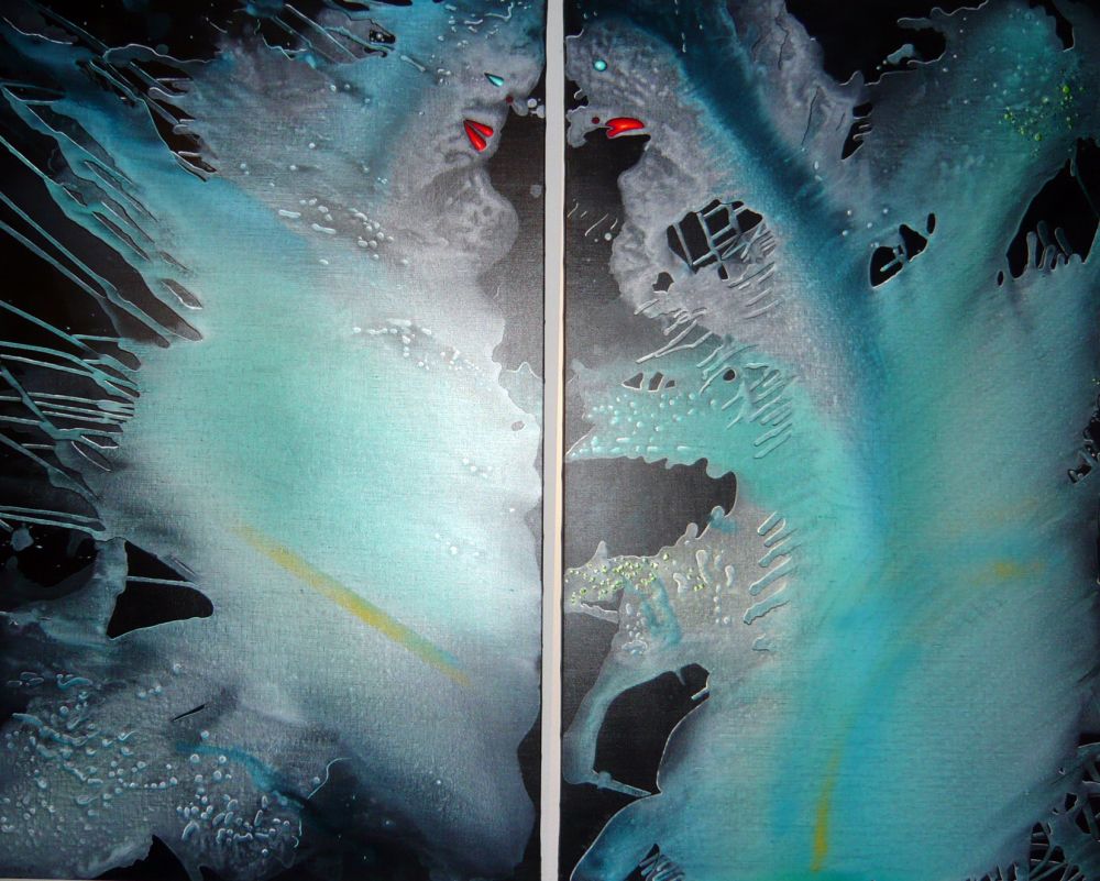 Bernard-Christian PIERRON - L'univers est un rêve - Huile or & argent sur toile - 2011 - Diamètre 80 cm Bernard-Christian PIERRON - L'univers est un rêve - Huile or & argent sur toile - 2011 - Diamètre 80 cm