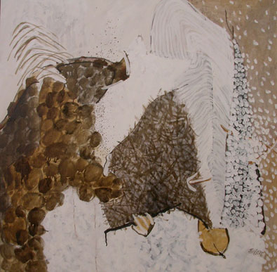 Bernard Ferriere - sans titre 80 x 80 - 2009 - Huile sur toile Bernard Ferriere - sans titre 80 x 80 - 2009 - Huile sur toile